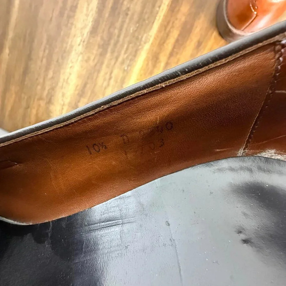 Allen Edmonds Brown Slip On Loafer Leather 10.5 - Picture 6 of 7